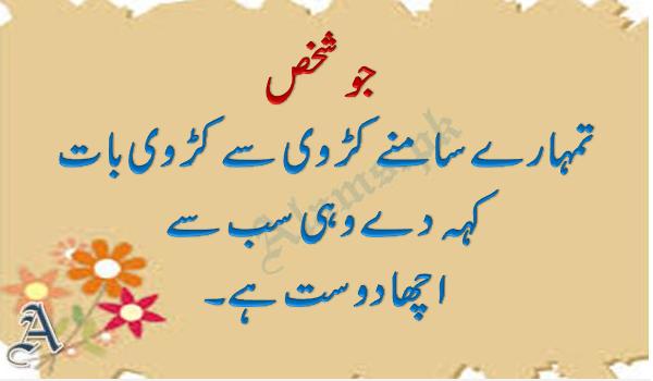 Friendship Quotes in Urdu